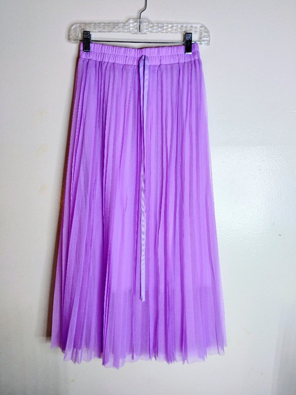Purple tulle skirt with lining